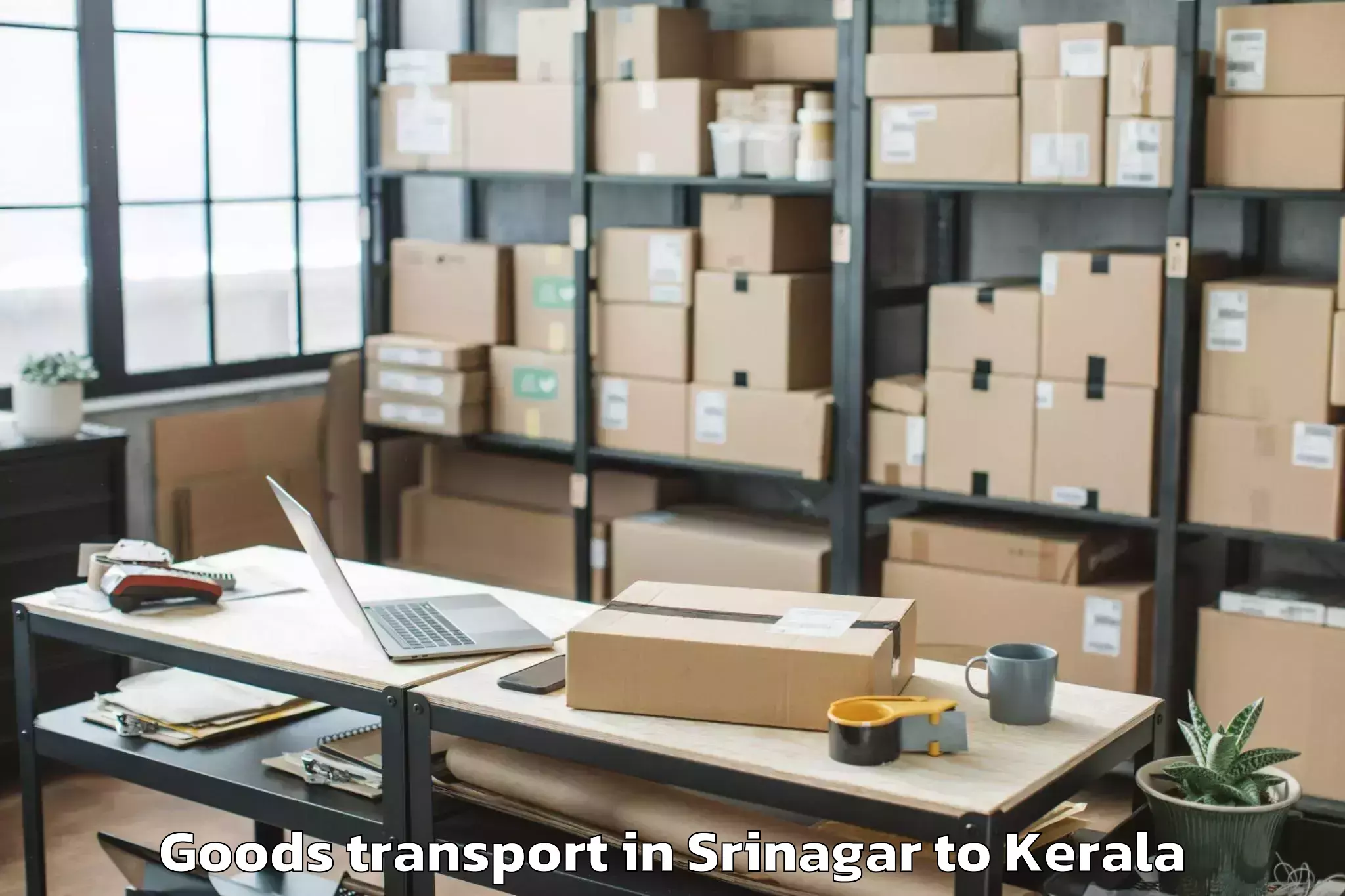 Srinagar to Erattupetta Goods Transport Booking